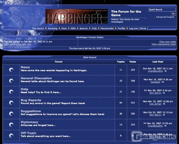 Screenshot Harbinger