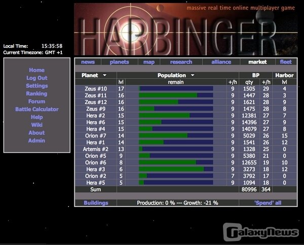 Screenshot Harbinger