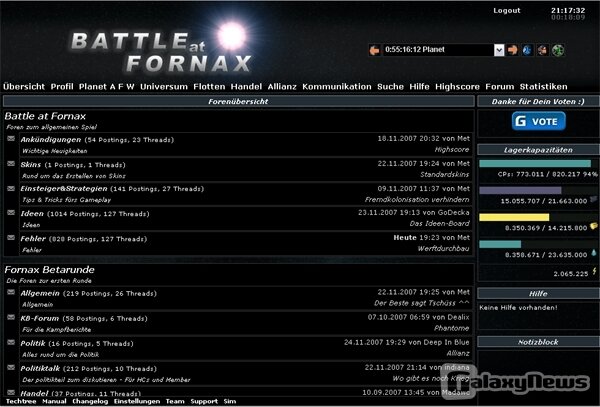 Screenshot Battle at Fornax