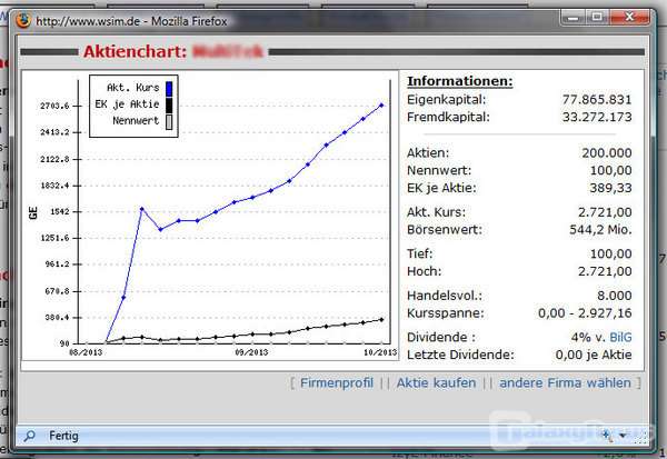 Screenshot WSIM.de Managergame