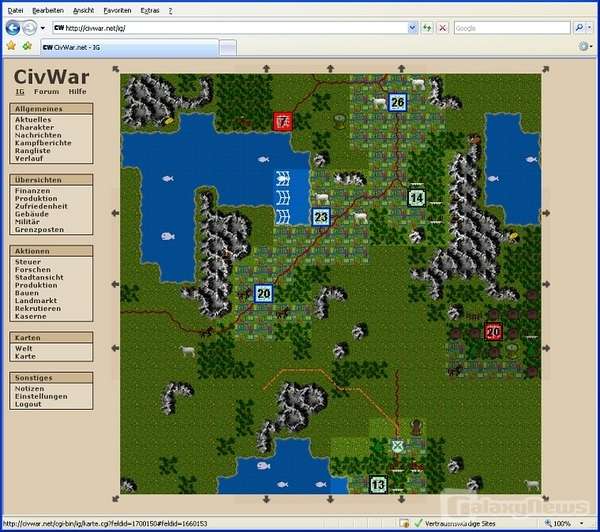 Screenshot CivWar