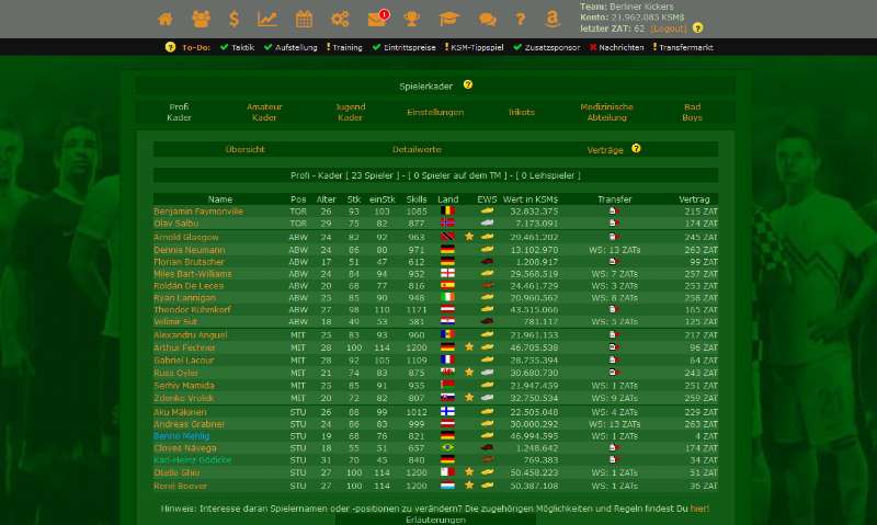 Screenshot KSM-Soccer