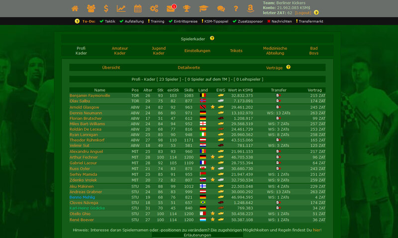 Screenshot KSM-Soccer