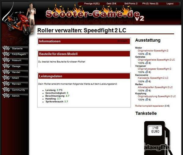 Screenshot Scooter-Game