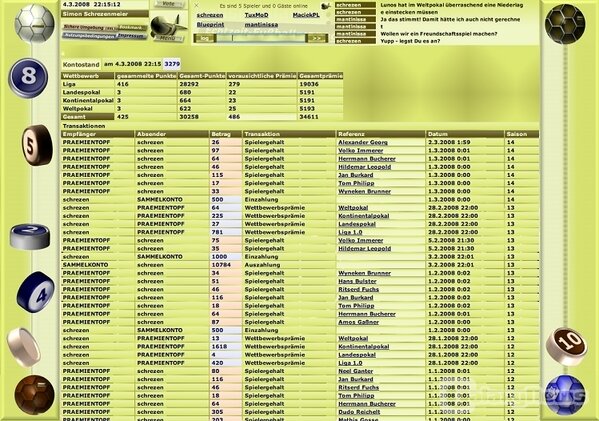 Screenshot ballsimulation.net