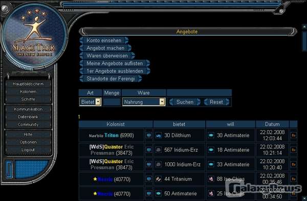 Screenshot SpaceTrek: The New Empire