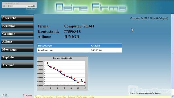 Screenshot Deine Firma