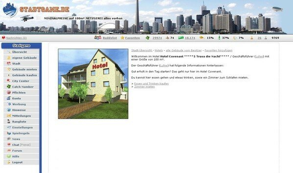 Screenshot Stadtgame