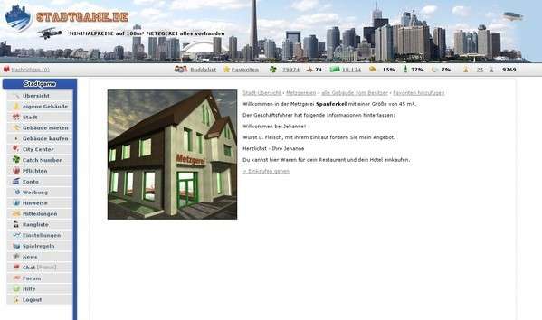 Screenshot Stadtgame
