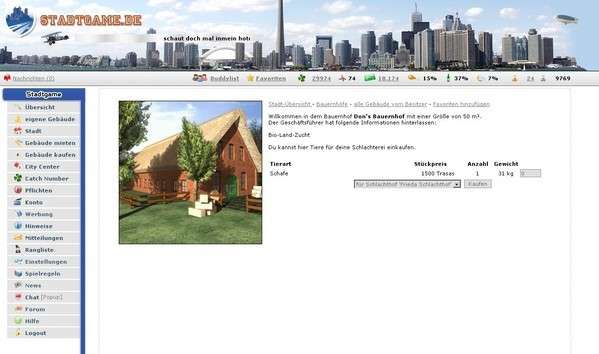 Screenshot Stadtgame