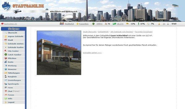 Screenshot Stadtgame