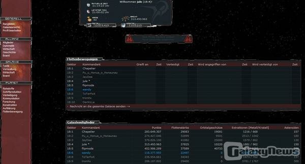 Screenshot Galaxy-Network