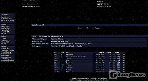 Screenshot Galaxy-Network