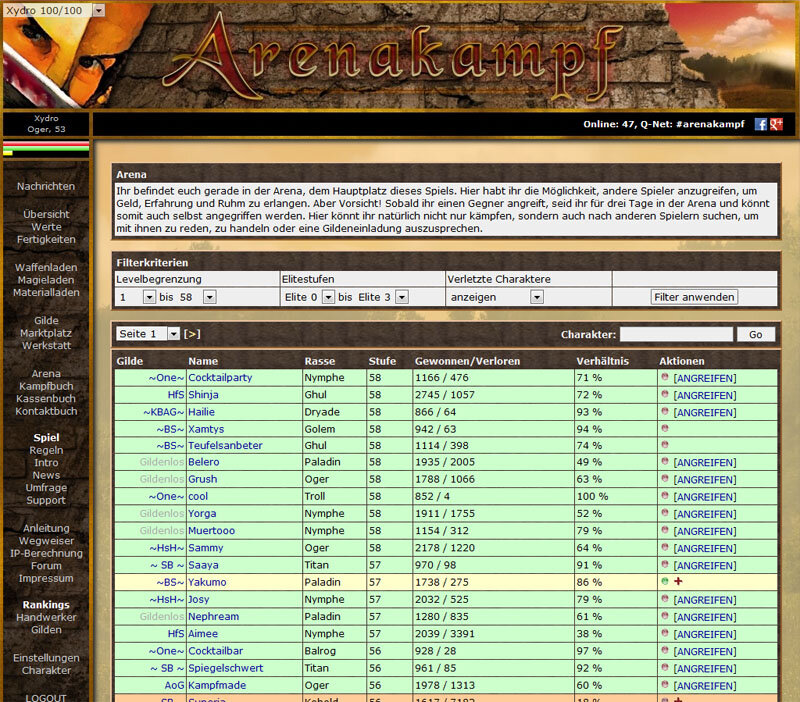 Screenshot Arenakampf