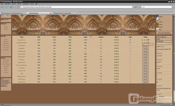 Screenshot Kolonien Kampf