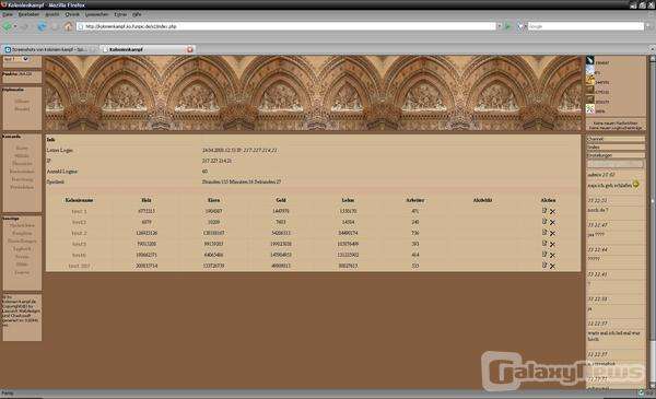 Screenshot Kolonien Kampf