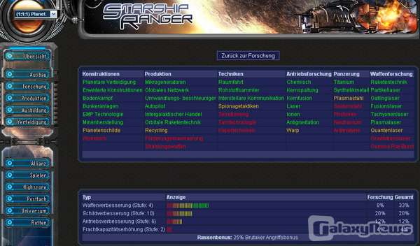 Screenshot Starship Ranger