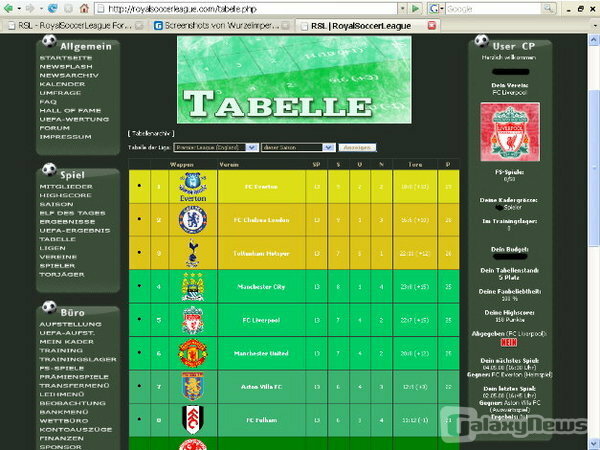 Screenshot Royal Soccer League