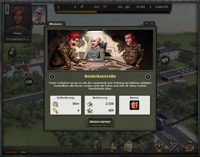 Screenshot Soldatenspiel