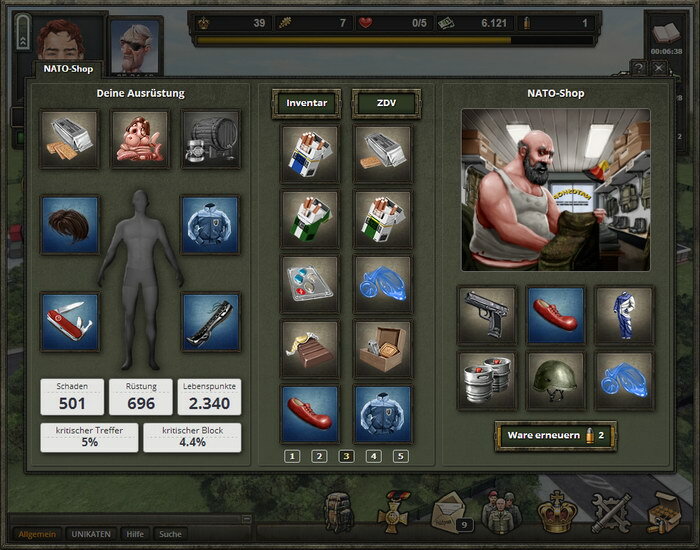 Screenshot Soldatenspiel