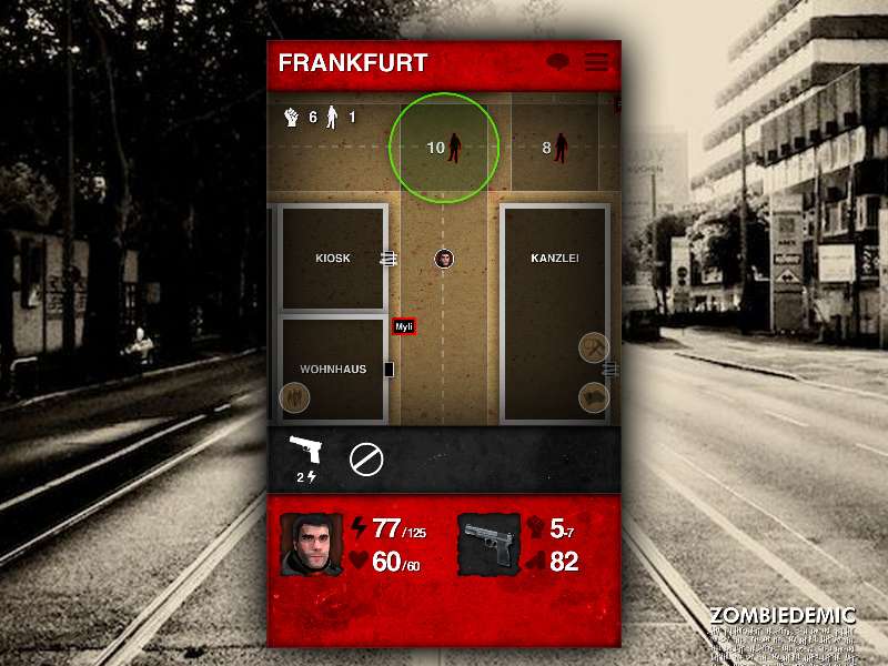Screenshot ZOMBIEDEMIC- Das Zombie Browsergame