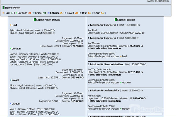 Screenshot spacEconomy