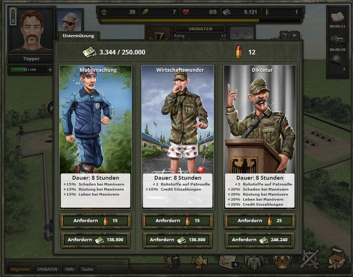 Screenshot Soldatenspiel