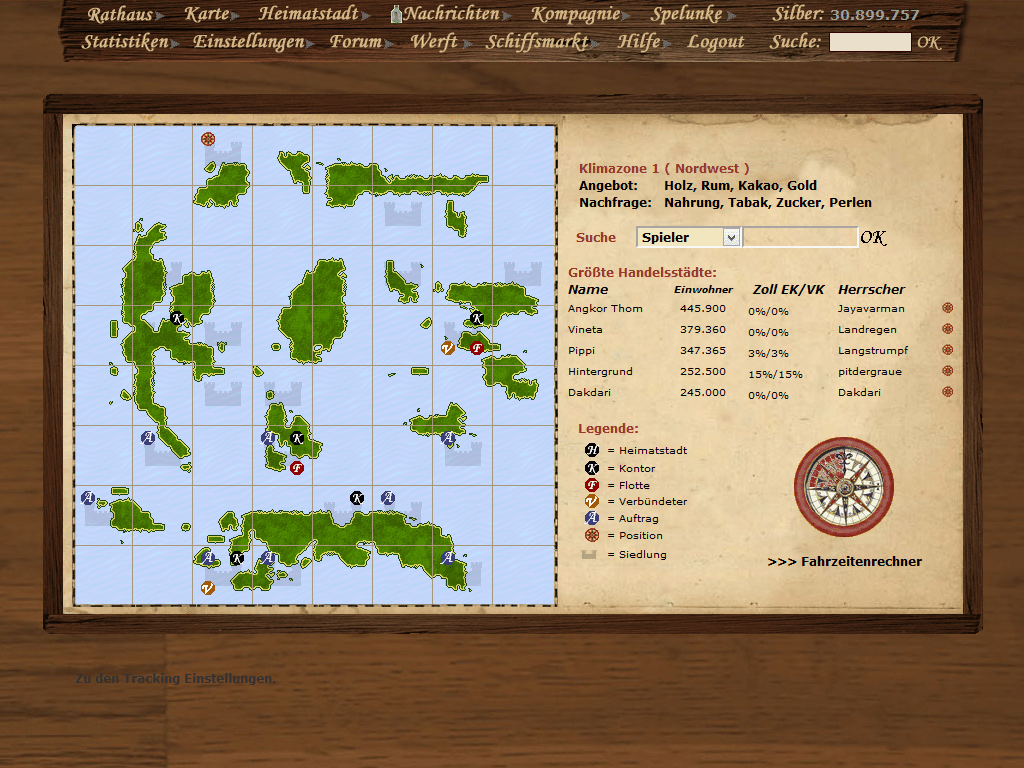 Screenshot Händler und Piraten