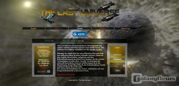 Screenshot The Last Universe