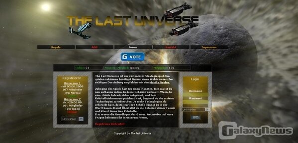 Screenshot The Last Universe