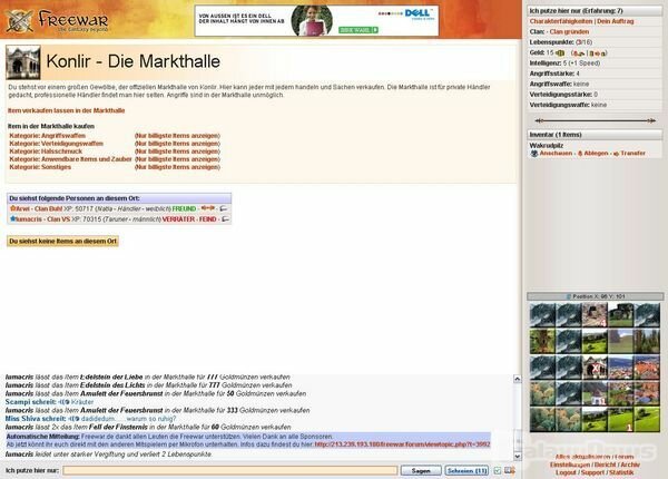 Screenshot Freewar.de