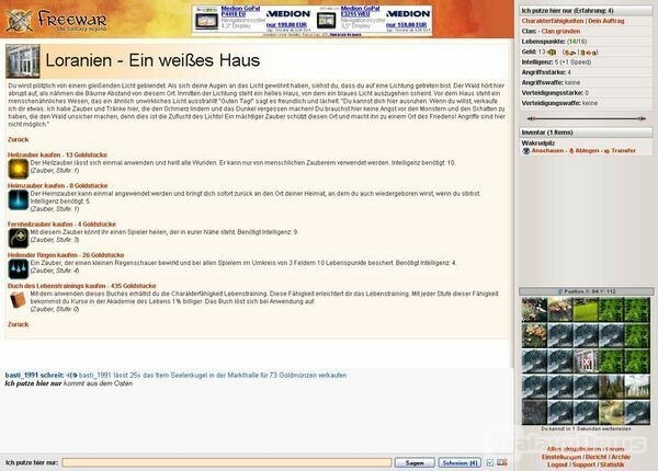 Screenshot Freewar.de