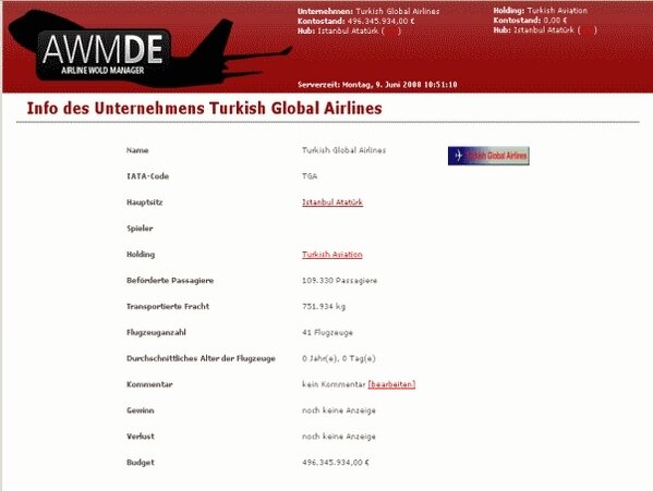 Screenshot Airline-World-Manager