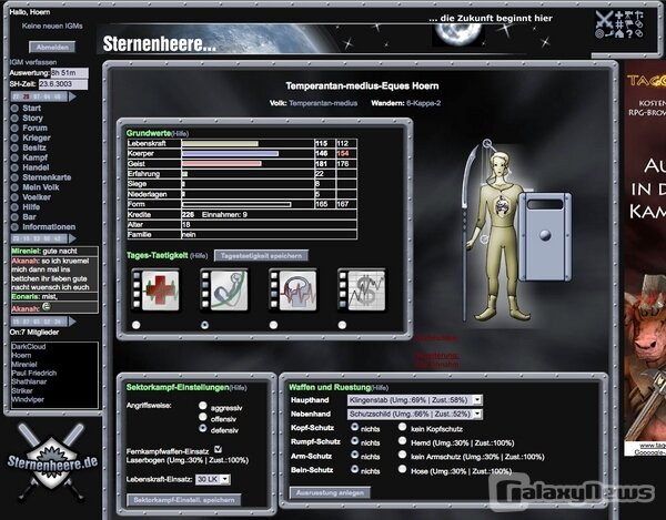 Screenshot Sternenheere