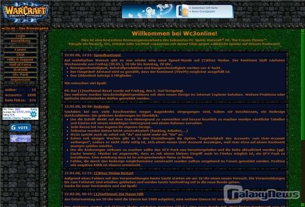 Screenshot Wc3online