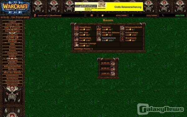 Screenshot Wc3online