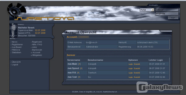 Screenshot Supernova