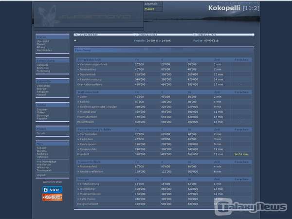 Screenshot Supernova