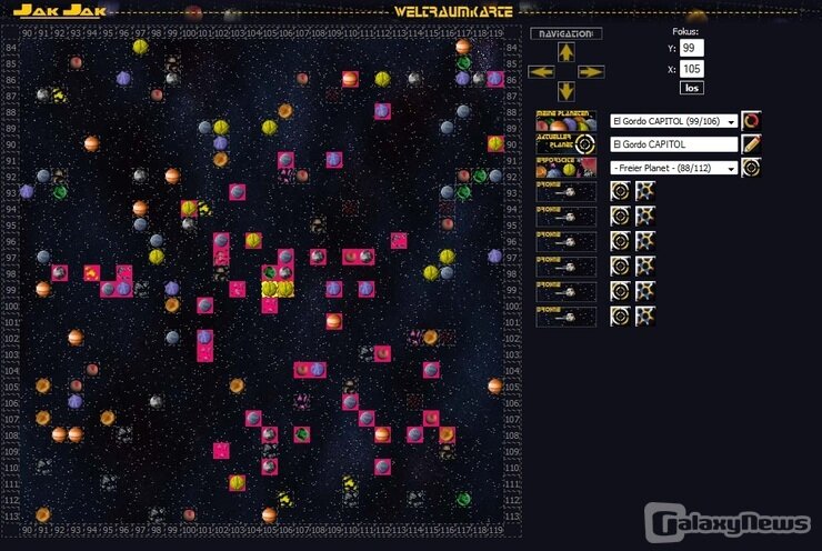 Screenshot JakJak [Kampf der Galaxien]