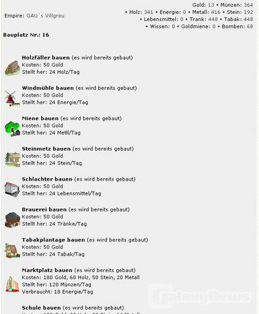 Screenshot GAU´s Empire