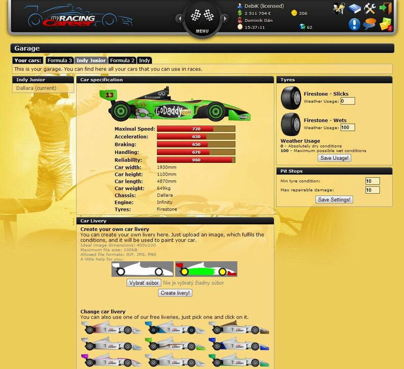 Screenshot My Racing Career