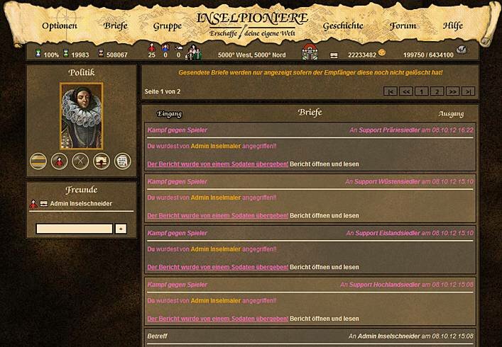 Screenshot Inselpioniere