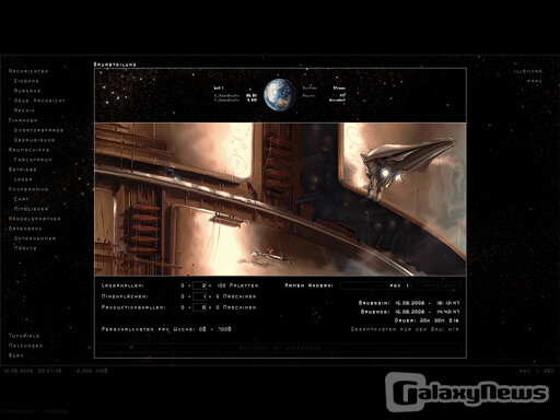 Screenshot CYBAEA - Das Strategie-Browserspiel