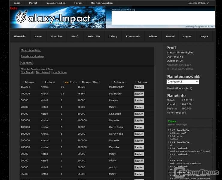 Screenshot Galaxy-Impact