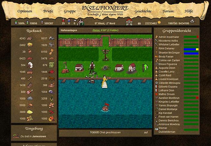 Screenshot Inselpioniere