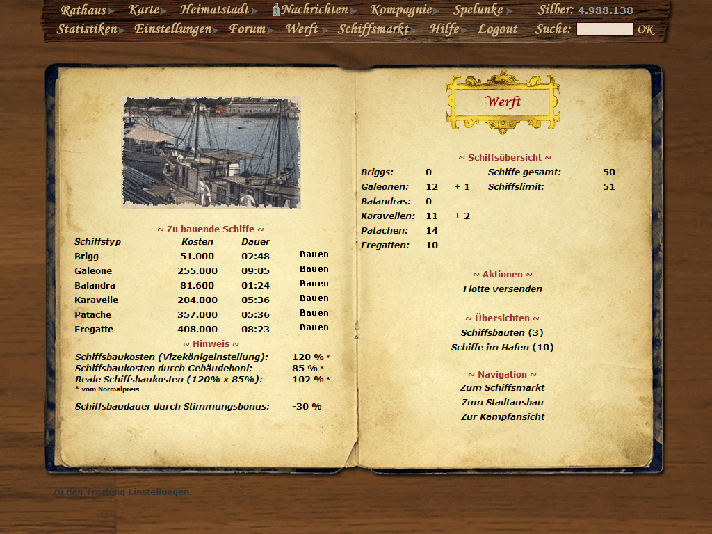 Screenshot Händler und Piraten