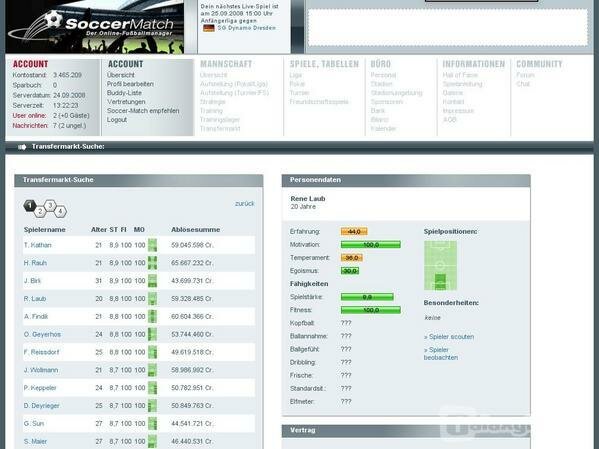Screenshot Soccer-Match