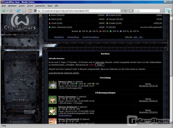 Screenshot CrystalWars