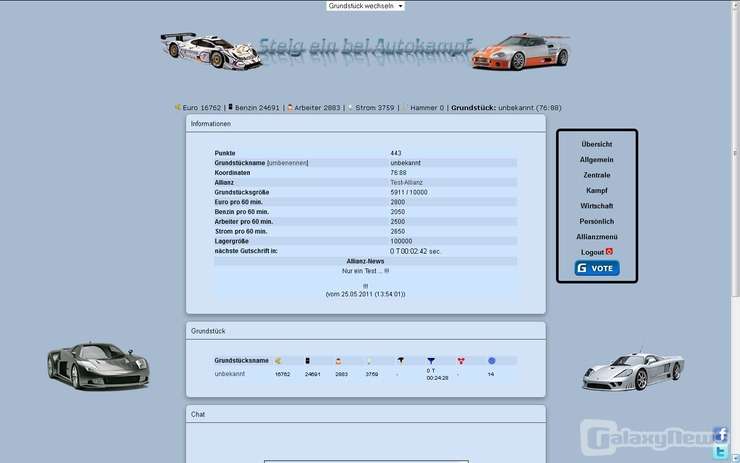 Screenshot Autokampf