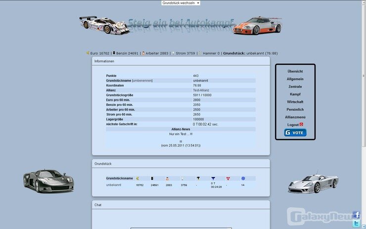 Screenshot Autokampf